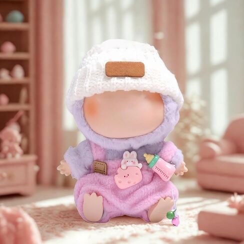 ملابس ملابس الدمية لإكسسوارات دمى 17 سم (بدون دمية) ، طراز Kawaii الأنيق مجموعة للدمى - زجاجة زرقاء زرقاء + قبعة صوف الدب الأزرق + الكاميرا البيضاء (الأزرق أ) in Kuwait