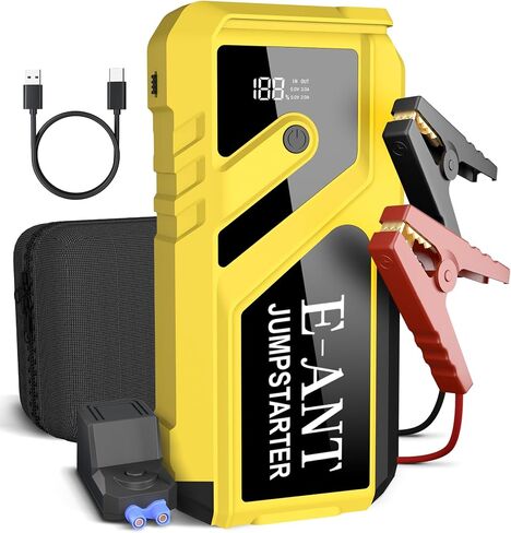 023 Jump Starter Battery Pack 3000A Peak, 12V Car Battery Jump Starter for Up to 8L Gas/5L Diesel, Battery Booster Jump Box, Portable Power Bank QC3.0 Outputs, Jumper Cables with LED Light in Saudi Arabia