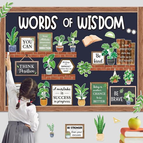 Mooliwe 57 Pcs Summer Bulletin Board Set Tropical Hawaii Inspirational Classroom Decoration Plant Surfboard Cutout for School Office Chalkboard Door Wall Decor in Kuwait