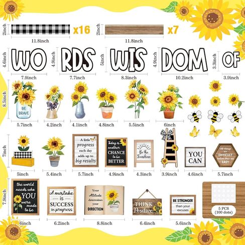 Mooliwe 57 Pcs Summer Bulletin Board Set Tropical Hawaii Inspirational Classroom Decoration Plant Surfboard Cutout for School Office Chalkboard Door Wall Decor in Kuwait