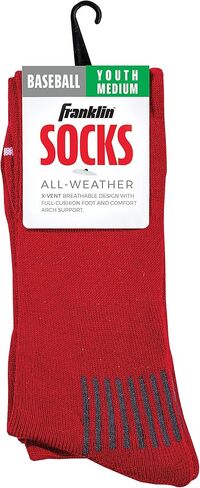 Franklin Sports Youth Baseball + Softball Socks - البيسبول + جوارب الركبة اللينة للأطفال - بنين + جوارب رياضية طويلة in Saudi Arabia