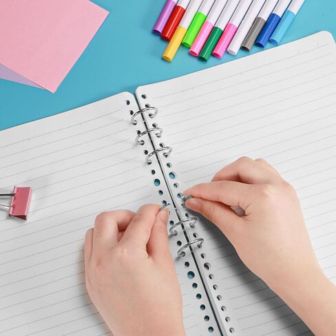 10-Pack 3-Ring Metal Loose Leaf Binders Book Rings,20mm Inner Diameter,Perfect for DIY Travel Journals, Photo Albums, Document Binding, and Craft Projects (Durable & Stylish) in Kuwait