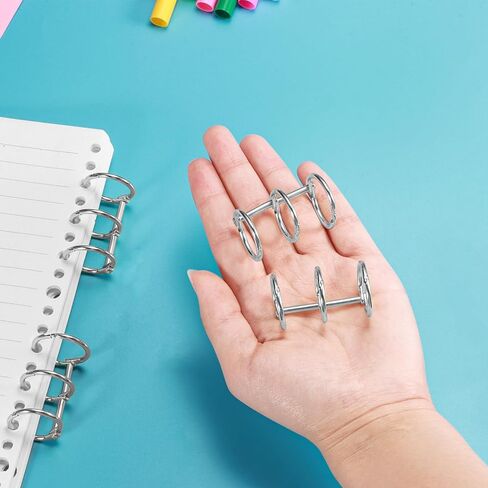 10-Pack 3-Ring Metal Loose Leaf Binders Book Rings,20mm Inner Diameter,Perfect for DIY Travel Journals, Photo Albums, Document Binding, and Craft Projects (Durable & Stylish) in Kuwait