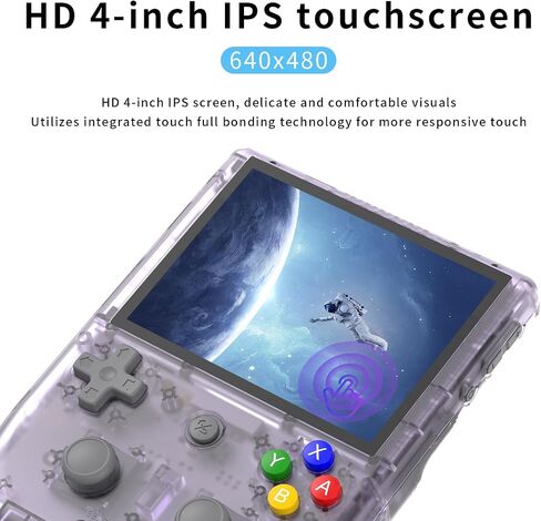 RG405M Retro Handheld Game Console ، Aluminium Alpoy CNC Android 12 System 4.0 BACK IPS Touch Screen مع بطاقة 128G TF 3172 متوافقة مع 5G WiFi و Bluetooth 5.0 (رمادي) in Kuwait