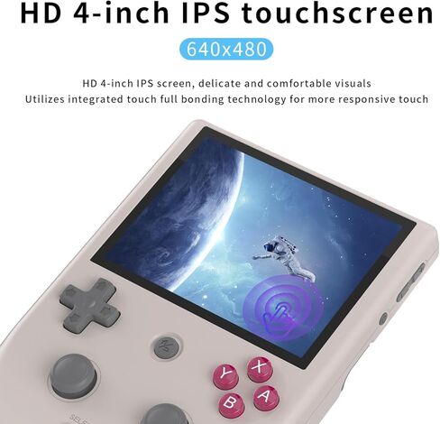 RG405M Retro Handheld Game Console , Aluminum Alloy CNC Android 12 System 4.0 Inch IPS Touch Screen with 128G TF Card 3172 Games Compatible with 5G WiFi and Bluetooth 5.0 (Gray) in Kuwait