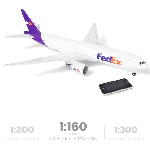 1/150 Boeing 777-300ER United 18.5 inchs Large Model Diecast Airplane Model Kits with Stand Airlines Model Display Collectible for Aviation Enthusiast Gift in Saudi Arabia