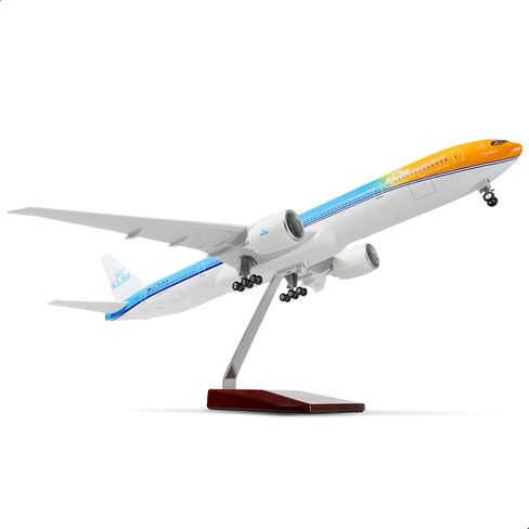 1/150 Boeing 777-300ER United 18.5 inchs Large Model Diecast Airplane Model Kits with Stand Airlines Model Display Collectible for Aviation Enthusiast Gift in Saudi Arabia