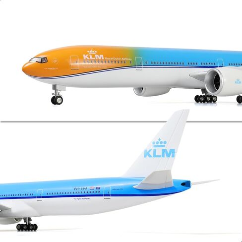 1/150 Boeing 777-300ER United 18.5 inchs Large Model Diecast Airplane Model Kits with Stand Airlines Model Display Collectible for Aviation Enthusiast Gift in Saudi Arabia