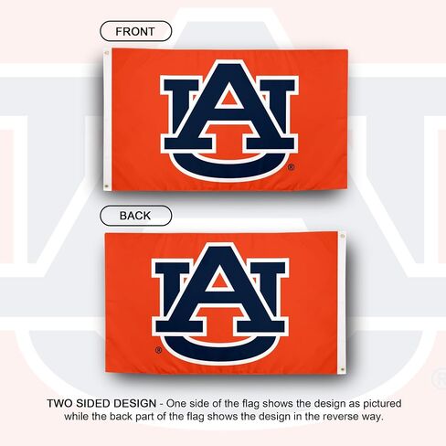 Desert Cactus Auburn University Flag Tigers War Eagle Flags Banners 100% Polyester Indoor Outdoor 3x5 (Style F) in Saudi Arabia