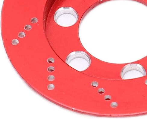 RC Simulation Wheel Brake Disc, 1.42in Outer Diameter, Aluminum Alloy, 1/10 RC Crawler Car, for Axial SCX10 90046, for AXI03007, with (Red) in Saudi Arabia