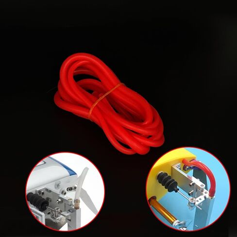 2PCS RC Boat Flexible Silicone Water Cooled Tube Water Cooling Pipe Tube for RC Boat Ship DIY Model Toy Water Cooling Parts (Red) in Saudi Arabia