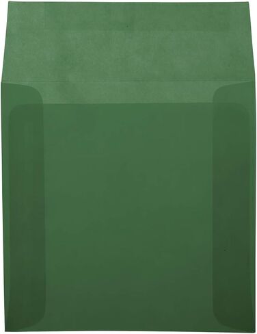 JAM PAPER 6 x 6 Square Translucent Vellum Invitation Envelopes - Clear - 50/Pack in Saudi Arabia