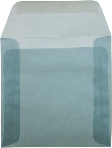 JAM PAPER 6 x 6 Square Translucent Vellum Invitation Envelopes - Clear - 50/Pack in Saudi Arabia