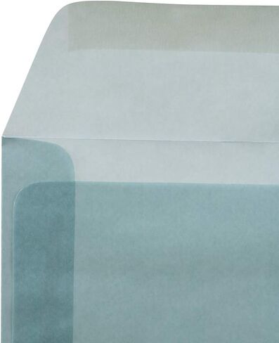 JAM PAPER 6 x 6 Square Translucent Vellum Invitation Envelopes - Clear - 50/Pack in Saudi Arabia