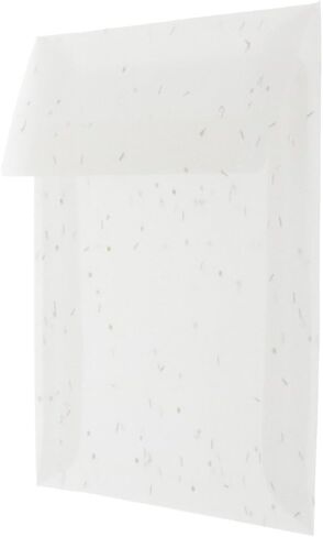 JAM PAPER 6 x 6 Square Translucent Vellum Invitation Envelopes - Clear - 50/Pack in Saudi Arabia