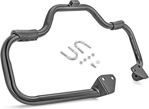 قضبان WSays Dyna 1 1/4 بوصة لحماية المحرك والشارب على الطريق السريع متوافقة مع 2006-2017 Harley Dyna Fat Bob Street Bob Low Rider Super Glide Wide Glide Switchback in Kuwait