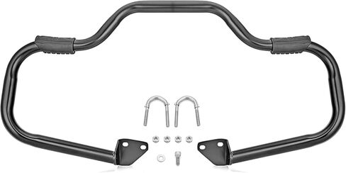 قضبان WSays Dyna 1 1/4 بوصة لحماية المحرك والشارب على الطريق السريع متوافقة مع 2006-2017 Harley Dyna Fat Bob Street Bob Low Rider Super Glide Wide Glide Switchback in Kuwait