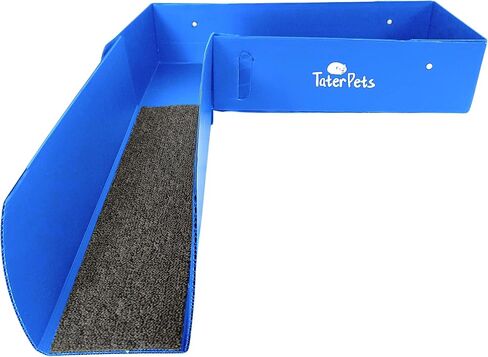 Corrugated Plastic Loft and Ramp for C&C Cage - for use with 13.8" Grids ONLY - use with Modular Grid Cages for Guinea Pigs and Other Small Pets (Black) in Kuwait