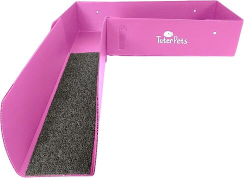 Corrugated Plastic Loft and Ramp for C&C Cage - for use with 13.8" Grids ONLY - use with Modular Grid Cages for Guinea Pigs and Other Small Pets (Black) in Kuwait
