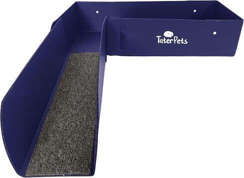 Corrugated Plastic Loft and Ramp for C&C Cage - for use with 13.8" Grids ONLY - use with Modular Grid Cages for Guinea Pigs and Other Small Pets (Black) in Kuwait