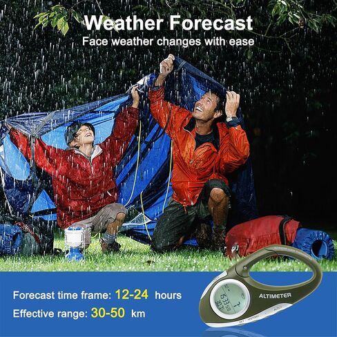 SUNROAD GPS Tracker Barometer Altimeter Compass Weather Forecast Thermometer Barometric Pressure Tester GPS Route Tracking Multifunctional Meter in Saudi Arabia