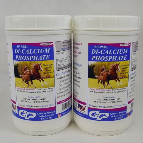 Di-Calcium Phosphate Horse Minerals - Calcium & Phosphorus Support for Healthy Bone Structure - 4 Pounds, (2 Pack) in Saudi Arabia
