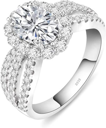 خاتم خطوبة مويسانيتي للنساء والرجال (6.5) in Kuwait