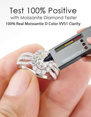 خاتم خطوبة مويسانيتي للنساء والرجال (6.5) in Kuwait