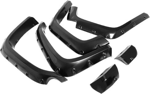 DNA Motoring WF-81013-MBK 4pcs Pocket-Riveted Design Wheel Fender Flares, Black in Saudi Arabia