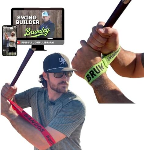 Baseball Notes Brum Bands: Softball & Baseball Training Equipment - Swing Trainer, Hitting Trainer, Baseball Training, Batting Trainer in Saudi Arabia