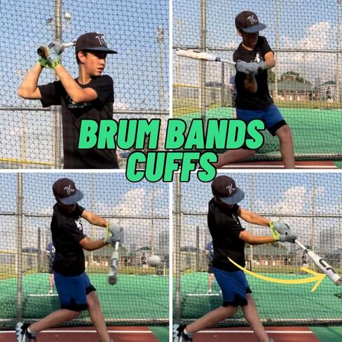 Baseball Notes Brum Bands: Softball & Baseball Training Equipment - Swing Trainer, Hitting Trainer, Baseball Training, Batting Trainer in Saudi Arabia