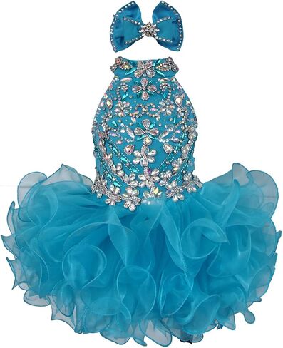 جينيفرو فساتين مطرزة مصنوعة يدويا، فساتين عيد الميلاد، فستان الاميرة للبنات in Kuwait