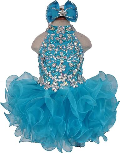 جينيفرو فساتين مطرزة مصنوعة يدويا، فساتين عيد الميلاد، فستان الاميرة للبنات in Kuwait