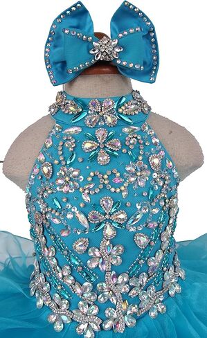 جينيفرو فساتين مطرزة مصنوعة يدويا، فساتين عيد الميلاد، فستان الاميرة للبنات in Kuwait