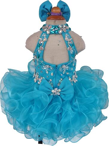 جينيفرو فساتين مطرزة مصنوعة يدويا، فساتين عيد الميلاد، فستان الاميرة للبنات in Kuwait