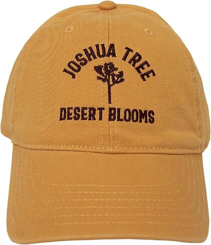 Fifth Sun Embroidered Cotton Joshua Tree Desert Bloom Adjustable Dad Hat, Burnt Orange, Burnt Orange, One size in Saudi Arabia
