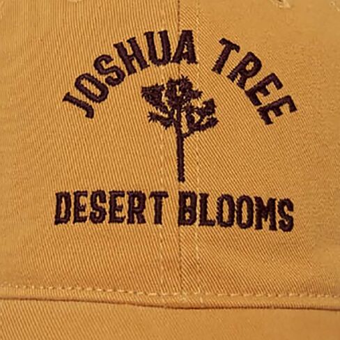 Fifth Sun Embroidered Cotton Joshua Tree Desert Bloom Adjustable Dad Hat, Burnt Orange, Burnt Orange, One size in Saudi Arabia
