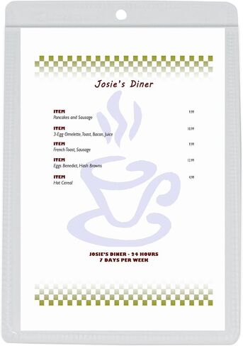 C-Line Vinyl Shop Ticket Holders, Both Sides Clear, 6 x 9 Inches, 50 per Box (80069) in Kuwait