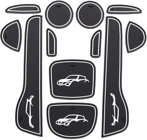 BIXUAN Center Console Liner Door Slot Mat Design for Nissan Juke 2011-2017 2018 2019 Liner Accessories Cup Holder Inserts Non-Slip Mats Door Pocket Liners Inserts Arm Box Storage Pads Juke Accessories in Saudi Arabia