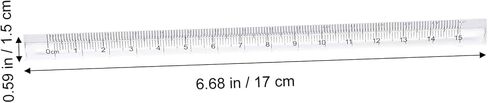 Gadpiparty 1set Transparent Triangular Scale Ruler for Students Lightweight and Measuring Tools for Drawing Design and Architecture Classroom and Office 8pcs in Saudi Arabia