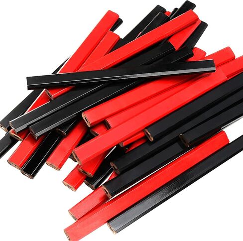 288 PCS 7 بوصة من أقلام النجار ، قلم رصاص البناء ، قلم رصاص أسود أسود ، أقلامًا كبارًا ، أقلام المقاول ، أقلام الرصاص المسطحة للعمل الخشبي ، وعلامات الخرسانة ، والكتابة ، والأحمر ، والأسود in Saudi Arabia