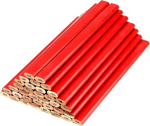 288 PCS 7 بوصة من أقلام النجار ، قلم رصاص البناء ، قلم رصاص أسود أسود ، أقلامًا كبارًا ، أقلام المقاول ، أقلام الرصاص المسطحة للعمل الخشبي ، وعلامات الخرسانة ، والكتابة ، والأحمر ، والأسود in Saudi Arabia