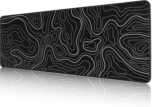 وسادة فأر كمبيوتر كبيرة مع قاعدة غير قابلة للانزلاق لسطح المكتب ، حصيرة فأر ألعاب لطيف مع حواف مخيط ، موسى موسى طويل الممتد للكمبيوتر المحمول ، 31.5 × 11.8 بوصة (قوس الشريط الوردي) in Kuwait