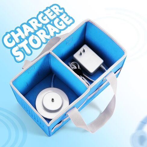 حافلة حقيبة Toniebox Audio Playi و STARTER STET ، حقيبة منظمات FOLED ، سافر إلى حقيبة TONIEBOX Earphone و Charger Accessories (Blue) in Saudi Arabia