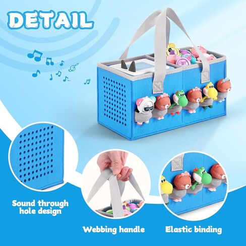 حافلة حقيبة Toniebox Audio Playi و STARTER STET ، حقيبة منظمات FOLED ، سافر إلى حقيبة TONIEBOX Earphone و Charger Accessories (Blue) in Saudi Arabia