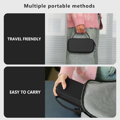 Supmay Carrying Case متوافقة مع وحدة التحكم في لعبة R36 Max Retro باليد ، حقيبة سفر في ألعاب الفيديو مع شحن كابل ، بطاقة TF ، يدوي ، أسود in Saudi Arabia