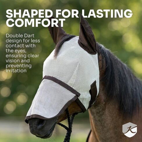 Kensington Signature Fly Mask w/Plush Fleece & Ears w/forelock Hole Size in Saudi Arabia