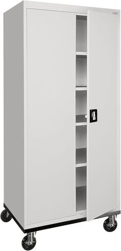 Sandusky Lee TA4R362472-05 Mobile Steel Cabinet ، 36 "W × 24" D X 78 "H ، Dove Gray in Kuwait