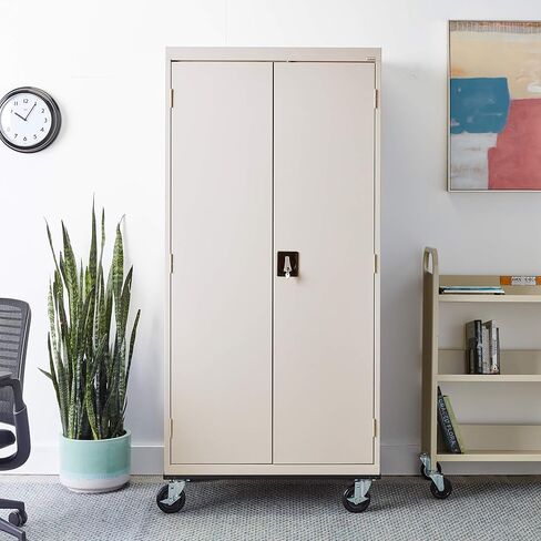 Sandusky Lee TA4R362472-05 Mobile Steel Cabinet ، 36 "W × 24" D X 78 "H ، Dove Gray in Kuwait