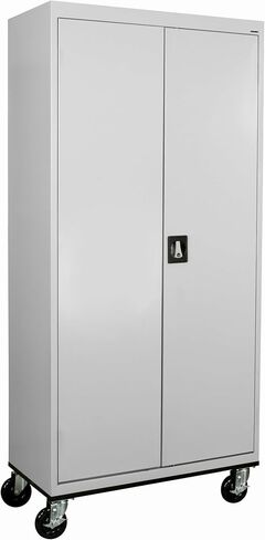 Sandusky Lee TA4R362472-05 Mobile Steel Cabinet ، 36 "W × 24" D X 78 "H ، Dove Gray in Kuwait